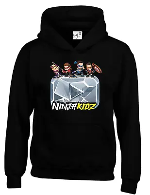 Buy Funny Ninja Kidz Hoodie Chad Wild Clay CWC Fun Cool Hoody Top Youtuber Gamers • 15.99£