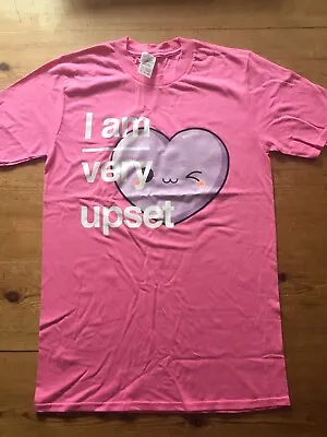 Buy Counterfeit Rock Music Official Merch I Am Very Upset Pink T Shirt Size S,L,XL • 8£