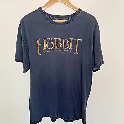 Buy The Hobbit T-shirt Mens Size Large Rare Movie Promo Tee 2012 • 43.21£
