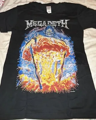 Buy Megadeth T Shirt Rock Metal Band Merch Tee Size Small Dave Mustaine • 12.95£