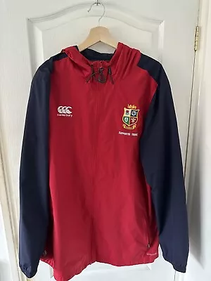 Buy Canterbury British Lions Red Navy Jacket XL Rugby NZ 2017 Windbreaker Vaposhield • 17.99£