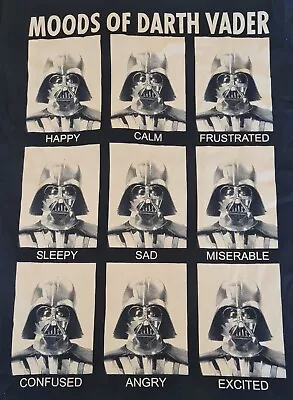 Buy Star Wars T-shirt Mens Medium. The Moods Of Darth Vader. New With Tags. • 12.99£