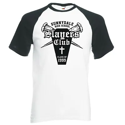Buy Inspired By Buffy The Vampire Slayer  Slayers Club  Raglan Baseball T-shirt • 14.99£