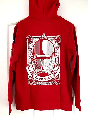 Buy Officially Licensed Star Wars First Order Dark Side 2019 Red Hoodie Medium M • 11.99£