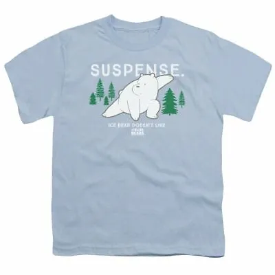 Buy We Bare Bears Suspense Kids Youth T Shirt Licensed Cartoons Tee Light Blue • 13.81£
