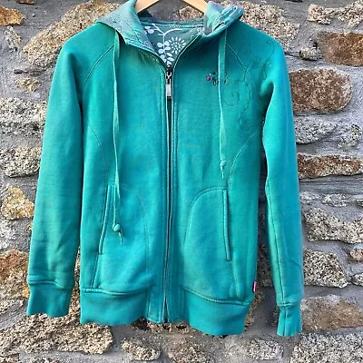 Buy Vintage Gul Hoodie Y2K Womens Size Small Green Reversible Hooded Zip Jacket Surf • 17.85£