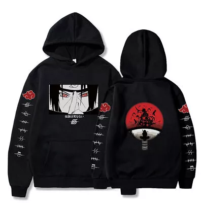 Buy Adult Mens Naruto Anime Hoodie Pullover Tops Shirt Sweatshirt Cosplay Clothes • 20.49£