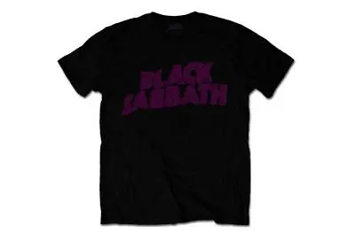 Buy Black Sabbath - Wavy Vintage Logo Official Men's Short Sleeve T-Shirt • 14.99£