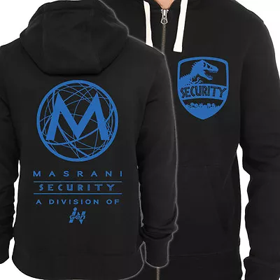 Buy Jurassic World Inspired Masrani Security Screen-Printed Two-Sided Zip-Up Hoodie • 28.50£