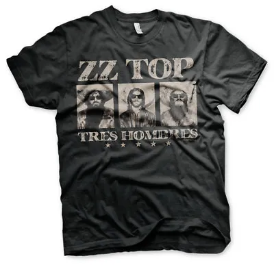 Buy Officially Licensed ZZ-Top - Tres Hombres Men's T-Shirt S-XXL Sizes • 17.75£