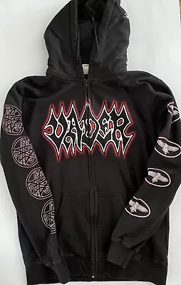 Buy VADER - Morbid Reich Zip Up HOODIE Mens Size M Death Metal MH04 • 31.61£