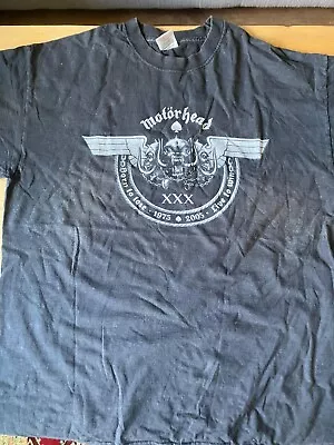 Buy Motorhead ‘2005 30 Year Anniversary Born To Lose' Tour T Shirt - L • 15£
