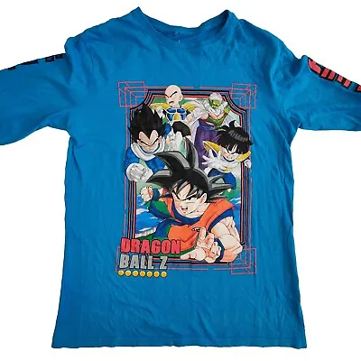 Buy Dragon Ball Z Shirt Size Small Blue - Vegeta Ōzaru Anime Epic Graphic Logo Print • 8.71£