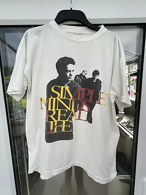 Buy Original Vintage Simple Minds T Shirt  1986 Real Life Tour Adult Medium • 34.99£