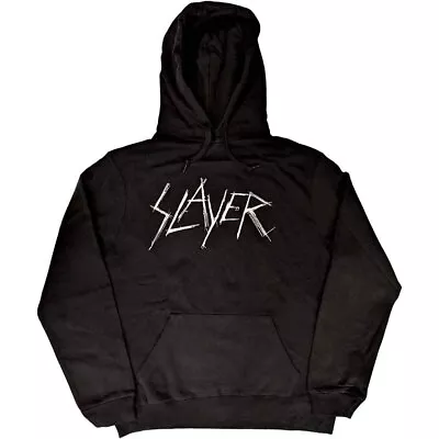 Buy Slayer 'Scratched Logo' Pullover Hoodie - NEW OFFICIAL • 29.99£