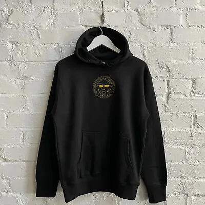 Buy Actual Fact MF Doom Designer Medusa Embroidered Black Hoodie Hooded Sweatshirt • 35£