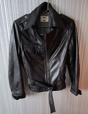 Buy Big Star Real Leather  Women Short Jacket Size S  53 Cm Long Used  • 19.99£