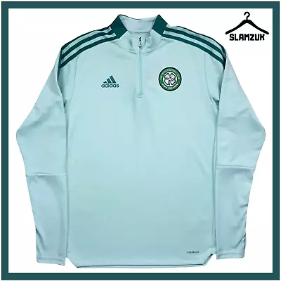 Buy Celtic Football Top Adidas Medium Training 1/4 Zip Jacket 2021 2022 GT7016 FB2 • 34.99£