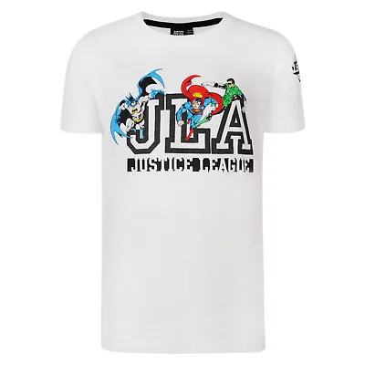 Buy Boys T Shirt Justice League Jla Ex Store White Short Sleeve Top 7-15 Years New • 2.99£