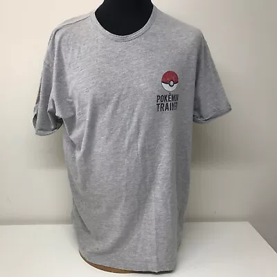 Buy Official Pokemon Cotton T-Shirt Pokemon Trainer Next Grey XL Pokeball - C1 • 11£