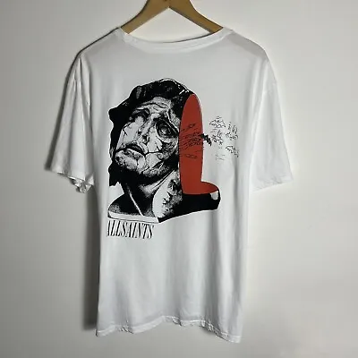 Buy All Saints Floramorte Crew Short Sleeved Double Sided Graphic T-Shirt Size UK M • 19.99£
