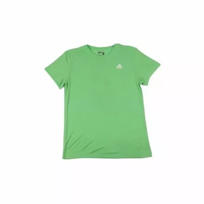 Buy Adidas Climalite Sport Essentials Crew Neck T-Shirt Green Medium • 4.99£