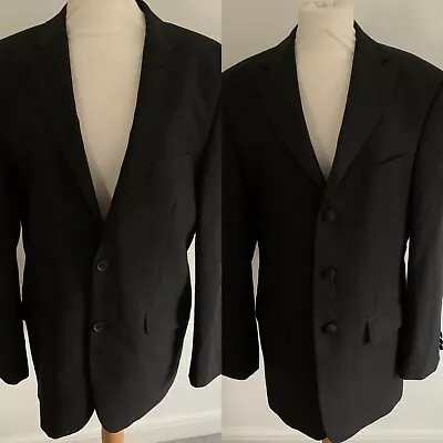 Buy M&S Men’s Black Suit Jacket Wool Blend Chest 38ins & George Jacket + Waistcoat. • 6.50£