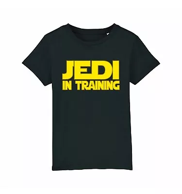 Buy Kids Jedi In Training T-Shirt Funny Star Wars Inspired Boys Girls Clothing • 7.99£