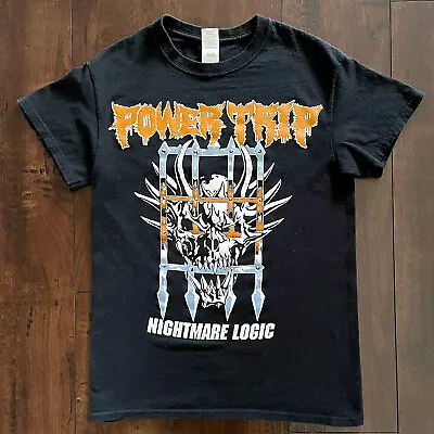 Buy Vintage Power Trip Nightmare Logic Metal Band Shirt - Size Small, S • 48.26£