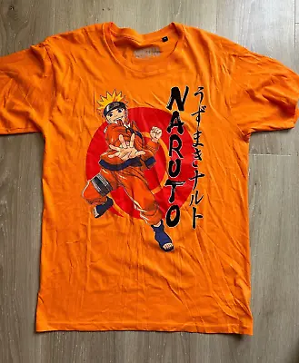 Buy Naruto Orange T-Shirt Size Large Anime Manga 2002 P2P: 18.5 Inches Cartoon • 14.99£