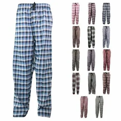 Buy PACK OF 2,  PolyCotton Mens Pyjamas Night Wear Bottoms Lounge Pants Trousers • 12.99£
