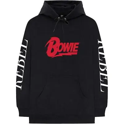 Buy Official Licensed - David Bowie - Rebel Rebel Pullover Hooded Sweatshirt Hoodie • 38.99£