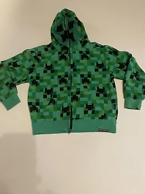 Buy Minecraft Creeper Jacket Hoodie By Mad Engine Youth Small • 7.83£