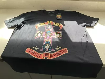 Buy Guns N Roses T Shirt Appetite For Destruction Official Black XL Tee Rock Slash • 10£