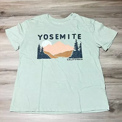 Buy Zoe + Liv Yosemite National Park Shirt Women's XL Light Blue Graphic EUC • 17.88£