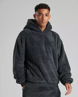 Buy Thick Sherpa Jumper Fleece Lounge Crew Neck Or Hooded Sweatshirt Hoodie • 20.99£