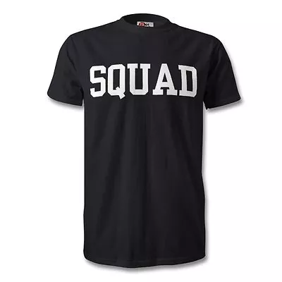 Buy SQUAD T-Shirt Print White Black Logo Unisex Friendship Novelty Goals Crew   • 9.99£