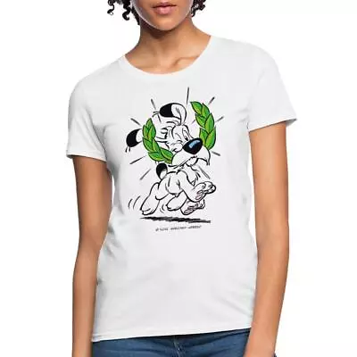 Buy Asterix & Obelix Dogmatix Laurel Wreath Licensed Women's T-Shirt • 18.94£