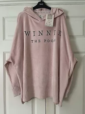 Buy 🌟Fab Supersoft Oversized Pink Embossed Winnie The Pooh Hoodie Size XL ~ New 🌟 • 25£