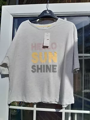 Buy Marks & Spencer Retro Look Hello Sun Shine Lounge Tshirt Bnwt Large 24 Inch Pit • 6.99£