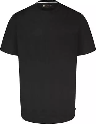 Buy KAM Extra Long Men's Short Sleeve T-Shirt Plain Black Plus Size 2XL - 10XL 12XL • 18.99£