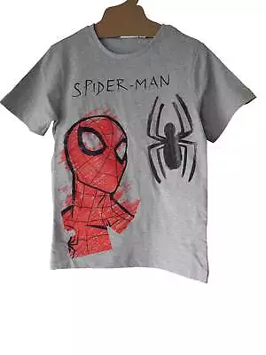 Buy Boys Spiderman T Shirt 100% With Coloured In Effect • 6£
