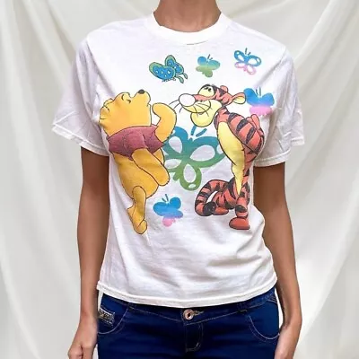 Buy Vintage Disney Winnie The Pooh, Tigger Embroidered White T-shirt Top • 19.95£