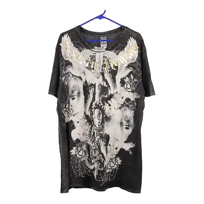 Buy Majesty Royalty Graphic T-Shirt - 2XL Black Cotton • 20.70£