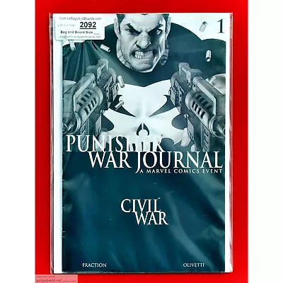 Buy The Punisher # 1 War Journal Black And White Variant Marvel Comic 2006 (Lot 2092 • 13.49£