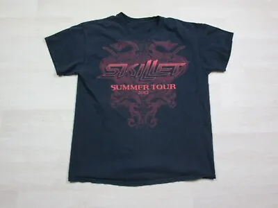 Buy SKILLET Band Concert Summer 2012 Tour 2-Sided (L) T Shirt VTG Y2K Rock Music • 21.22£