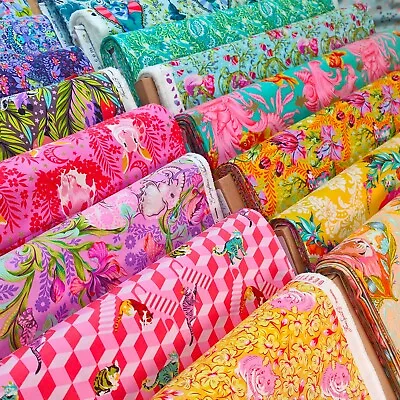 Buy 100% Cotton Fabric, 15+ Tula Pink Patterns, Animals - Zoo, Woodland, Jungle • 8.49£