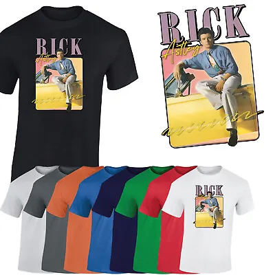 Buy Rick Astley Homage Mens T-Shirt Singer UK Music Vintage Retro Memes Gift Tshirt • 8.99£