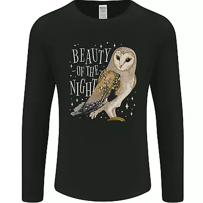 Buy Beauty Of The Night Owl Birds Of Prey Mens Long Sleeve T-Shirt • 11.99£