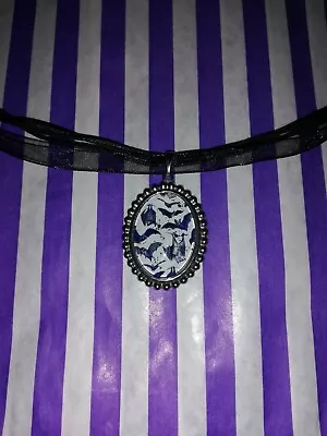 Buy Bat Cameo Set Necklace Fashion Jewellery Goth Alternative Halloween • 5£
